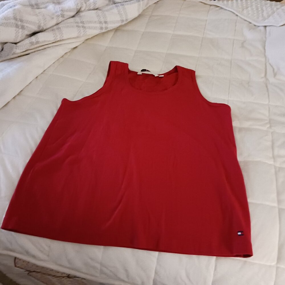 Tommy Hilfiger Red Tank Top Size 2x